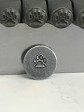 Paw Print Metal Stamp 6mm Dog Stamp Pet Design Pet ID Tags, Animal Stamp, Hand Stamping Tool Steel Punches, Metal Stamping Supplies