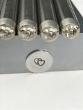 Double Heart Metal Stamp, 6mm, Intertwined Hearts Stamp for, Love, Valentines Day or Wedding Shower Design, Steel Stamp, Hand Stamping Tool