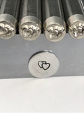 Double Heart Metal Stamp, 6mm, Intertwined Hearts Stamp for, Love, Valentines Day or Wedding Shower Design, Steel Stamp, Hand Stamping Tool