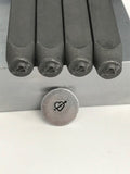 Heart w Arrow Metal Stamp 6mm Valentines Day, Bridal Shower Wedding Stamp, Stamping Supplies, Steel Punch, Bench Tools