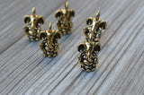 Ganesha Charms, TierraCast Pendants, Choose From Antique Silver, Gold and Brass, 18mm, Qty 4 to 20, Ganesh Drops