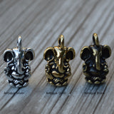 Ganesha Charms, TierraCast Pendants, Choose From Antique Silver, Gold and Brass, 18mm, Qty 4 to 20, Ganesh Drops