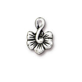 BLOSSOM Charms, TierraCast Antique Gold, 16mm, Antique Copper or Antique Silver, Flower Drops Qty 4 to 20,  Blossom Collection