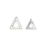 ORGANIC TRIANGLE WASHERS, Pewter Stamping Blanks 23mm or 27mm  Triangle Tags, 16 Gauge Metal Blanks, Qty 2 to 4 Discs DiY