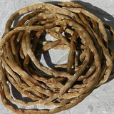 BROWN SUEDE Silk Cords, Hand Dyed Hand Sewn, Qty 3 Yards, Jewelry Making Strings, Stringing Supplies, Medium Brown Sable