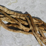 BROWN SUEDE Silk Cords, Hand Dyed Hand Sewn, Qty 3 Yards, Jewelry Making Strings, Stringing Supplies, Medium Brown Sable