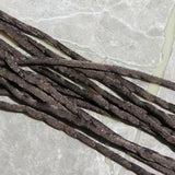 Espresso Silk Cording, Necklace Cords Hand Dyed and Sewn, 3-4mm x 3 Yards, Coffee Brown, Silk Strings, Jewelry Making Cords, Craft Supplies