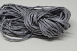 GRAY Silk Cords, Warm Gray Silk Cording, Embroidery Cords, Bridal Bouquet Trim, Macrame Cord 3-4mm Jewelry Making Cords, Hand Dyed Hand Sewn