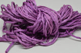 Grape Silk Cords 3 to 4mm x 3 Yards Lilac Purple Cording Bubblegum Grape, Bridal Bouquet Trim Jewelry Making Embroidery Hand Dyed Hand Sewn - LakiKaiSupply