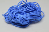 SKY BLUE Silk Cords, Silk Cording, 3 Yards x 3-4mm Thick Jewelry Making Cords, Stringing Supplies, Hand Dyed Hand Sewn Silk Satin