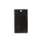 Vintaj RECTANGLE Metal Blanks, Rectangle Pendant Tags, Hand Stamping Supplies, Small 22mm x 12mm Black Vintaj Arte Metal Qty 4