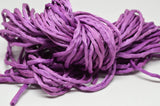 Grape Silk Cords 3 to 4mm x 3 Yards Lilac Purple Cording Bubblegum Grape, Bridal Bouquet Trim Jewelry Making Embroidery Hand Dyed Hand Sewn - LakiKaiSupply