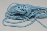 Baby Blue Silk Cording, 3-4mm, Pastel Blue Silk Cords, Jewelry Stringing, Embroidery Cord, Bridal Supplies, Hand Dyed Hand Sewn