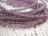 Luster Stone Amethyst /3mm Lavender Faceted Beads /Round Beads /Czech Glass Bead /Qty 50 Firepolished Small Light Purple