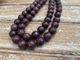 ESPRESSO BEAN 10mm Faceted Round Jade Beads / Strand of Dyed Mountain / soft mocha cocoa coffee brown / Earring Necklace Size