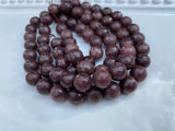 ESPRESSO BEAN 10mm Faceted Round Jade Beads / Strand of Dyed Mountain / soft mocha cocoa coffee brown / Earring Necklace Size