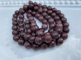 ESPRESSO BEAN 10mm Faceted Round Jade Beads / Strand of Dyed Mountain / soft mocha cocoa coffee brown / Earring Necklace Size