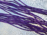 Purple silk cords - 3mm to 4mm hand dyed hand sewn cording - Jewelry Necklace Wrap Bracelets - Handfasting, Kumihimo braiding cord supplies