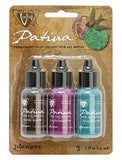 Vintaj Gemstone Fair Metal Patina Paint Kit, Paints for Metal Jewelry by Ranger Ink Smoky Quartz, Purple Sapphire, Blue Blue Fluorite - LakiKaiSupply