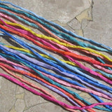 Carousel Ponies Hand Dyed Hand Sewn Silk 10 Strings Cords Cording Strands