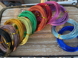 ANODIZED ALUMINUM Round Wire 12 Gauge 30 Feet 2mm Wire Wrapping Jewelry in Black Brown Gold Yellow Green Orange Red Rose Purple or Blue 12ga