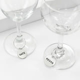 ImpressArt Wine Charm Project Kit! Contain 6 Stampable Blanks and Rings for Wine Glasses Personalize a Gift Metal Stamping Kit Hand Stamping