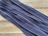 DARK GRAY Silk Ribbons Hand Dyed and Sewn Qty 5 to 25, Grey Silk Wrap Bracelets, JamnGlass Ribbon, Flower Bouquet Trim