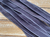 DARK GRAY Silk Ribbons Hand Dyed and Sewn Qty 5 to 25, Grey Silk Wrap Bracelets, JamnGlass Ribbon, Flower Bouquet Trim