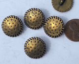 Seed Pod Buttons/ Qty 4 Alien Pod 18mm Button 3/4” / Dandelion Flower Button /  Jewelry Clasp Clothing Fastener / Leather Wrap Clasp