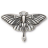 TierraCast Luna Moth Pendant Link /Bulk Listing / Pewter w Finishes in Antique Silver Antique Copper or Antique Gold 39mm Renewal Collection