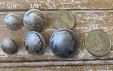 BUFFALO Nickel Metal Buttons 3/8" Antique Copper, Reproduction of Nickels Qty 4 Buffalo Nickels TINY 12mm Clothing or Leather Wrap Clasps