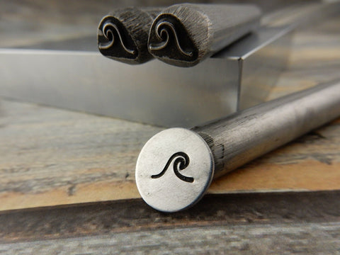 OCEAN WAVE Metal Stamp, Beach Design Outline Stamp, 7.5mm, Stamping Tool for DIY Jewelry