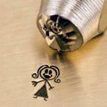 Mama Stick Figure Metal Stamp, ImpressArt, Design Stamp 7mm Mom Stamp Design, Stamping Tool makes Great Family Jewelry, Steel Stamp