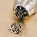 Butterfly metal stamp 6mm hand stamping tool for jewelry - Butterfly Spread ImpressArt design stamp - steel square shank - stamping supplies