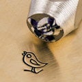 Song Bird Metal Stamp ImpressArt Design Stamp, 6mm Little Chick Bird Stamp, Jewelry Making Tool For Stamping Metal Jewel Designs