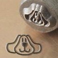 Dog Face design ImpressArt metal stamp 6mm Jewelry Steel Punch Puppy, Steel Stamp