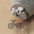 Tricycle Metal Stamp, ImpressArt Metal Stamp 6mm, Childrens Toy, Trike Stamp, Great for Baby Shower Gift Jewelry, Steel Stamp