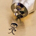 Daddy Stick Figure Metal Stamp ImpressArt Design Stamp 7mm Jewelers Tool For Stick People Family Jewelry, Steel Stamp