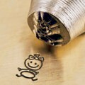 Baby Girl Stick Figure Metal Stamp ImpressArt Design Stamp 6mm Stamping Tool for Stick People Family Metal Stamped Jewelry Leather Crafting