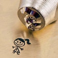 Sara Stick Figure Metal Stamp ImpressArt Design 6mm Jewelry Tool for Stamping Stick Figure People Jewelry, Steel Stamp