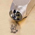 Hopper Rabbit Metal Stamp,  ImpressArt  6mm Jewelers Tool, Great Stamp for Children's Jewelry, Baby Shower Gifts or for Expectant Mothers