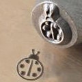 Lady Bug design ImpressArt metal stamp 6mm Jewelry Steel Punch, Steel Stamp