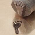 Foot Print Left Large design ImpressArt metal stamp 9.5mm Footprint Feet, Baby Feet Stamp, Steel Stamp