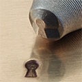 Keyhole Metal Stamp ImpressArt 9.5 mm Design, Jewelers Tool for DIY Jewelry Key Hole Stamp, Steel Stamp