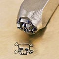 SKULL and CROSSBONES, Metal Stamp ImpressArt Design 6mm Goth Stamping Tool for DIY Jewelry, Steel Stamp