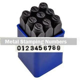 Number Kit Metal Stamps, 6mm Sans Serif Numbers Metal Stamps Set, Hand Stamping Set, 1/4" Numbers 1-9 Gothic Arial Font