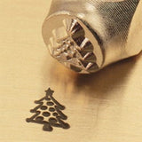 Christmas Tree Metal Stamp 6 mm, ImpressArt Xmas Tree Stamp, Winter Holiday Jewelry Making Steel Punch Stamping, Winter Stamp, Steel Stamp