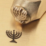 Menorah Metal Stamp 6 mm Steel Punch Stamping Jewelry Impressart Holiday Hanukkah Stamp, Steel Stamp