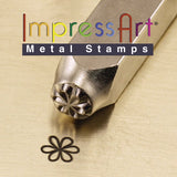 Whimsy Flower Metal Stamp ImpressArt Design Stamp 6 mm Stamping Tool for Metal Stamped Jewelry Leather Crafting and Clay, Steel Stamp