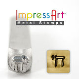 ImpressArt CHAI Metal Stamp, Symbol of Life, 6mm Steel Punch, Hebrew Stamp, DIY Jewelry Making Stamping Supplies, Chai Symbol Steel Stamp